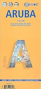 Aruba, Borch map: Aruba, Lesser Antilles, ABC Islands, Beaches, Oranjestad, San Nicolas