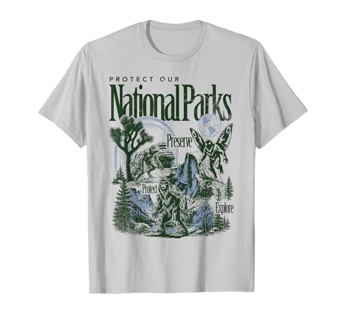 Protect Our National Parks Bigfoot Mothman Cryptid T-Shirt