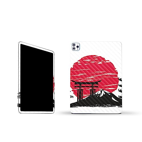 Image of MightySkins Carbon Fiber Skin Compatible with Apple iPad Pro 11 inch M2 4th Gen (2022) Full Wrap Kit - Japanese Style | Protective Durable Textured Carbon Fiber Finish | Easy to Apply | Made in The USA