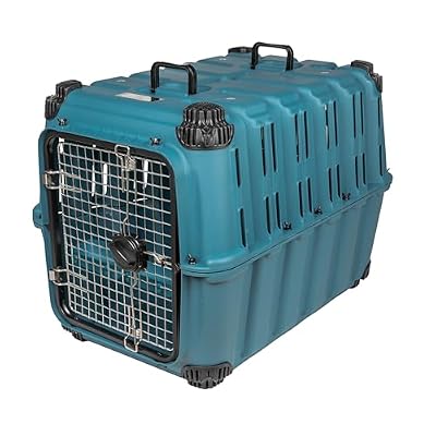 Mammoth Guardian Dog Kennel 36" Heavy Duty Travel & Outdoor Crate for Puppies, Small, Medium & Large Dogs, Secure 3 Bolt Lock, Adventure Ready for Hunting, Camping & Offroad – Lagoon Blue Kennel