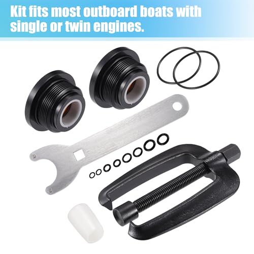 Image of uxcell 1 Set Front Mount Steering Cylinder Seals with Wrench for HC5340 HC5341 HC5342 HC5343 HC5344 HC5345 HC5346