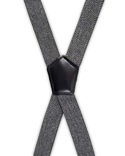 Dockers Men's Textured Solid Suspender,Gray,One Size #TOP1