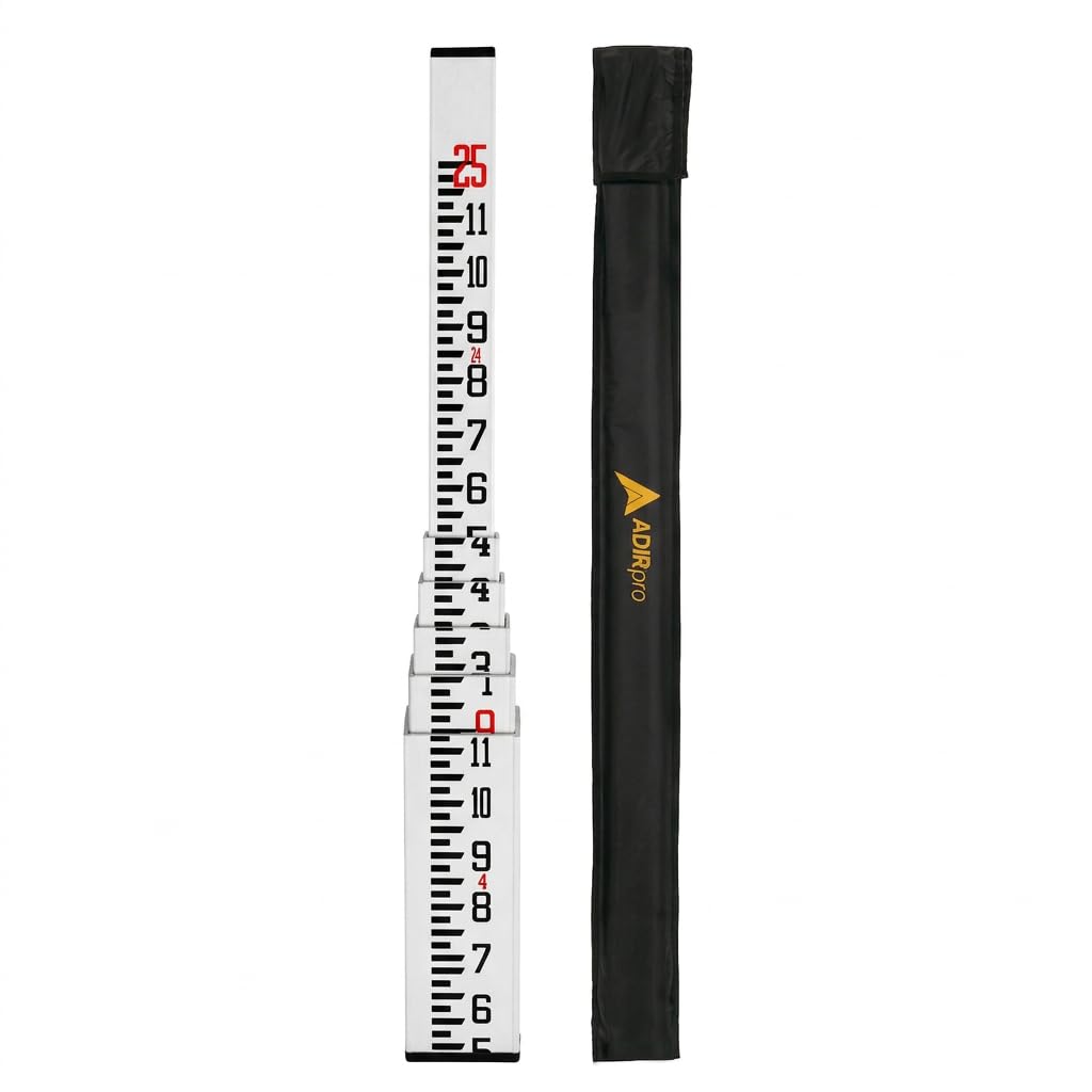 AdirPro 13ft Fiberglass Leveling Rod - Durable & Easy to Use -10 AdirPro 13ft Fiberglass Leveling Rod - Durable & Easy to Use -10