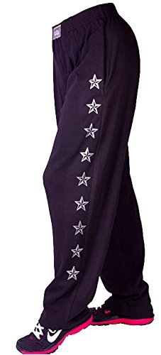 Crazee Wear California Black/S.Star Design Relaxed Fit Pants