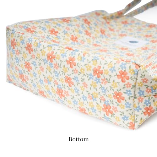 Image of TOPASION Cute Corduroy Tote Bag Canvas Shoulder Handbags for Women Travel Shopping
