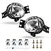 RP Remarkable Power, FL7109 - Fit For 2002 2003 2004 2005 2006 2007 2008 2009 Ram 1500-3500 Pickup Truck Chrome Black Bezel Fog Lights