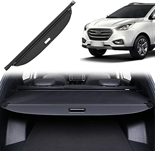GRFIT Baule Copri Vano di Carico per IX35 2010-2017 Copertura di Protezione Copertura del Carico Copertura del Bagagliaio Estensibile Nera Avvolgibile