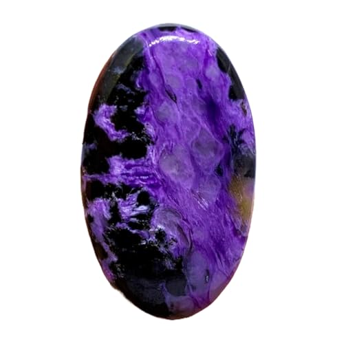 Charoite naturelle cabochon 44x25mm pour création de bijoux de lithothérapie