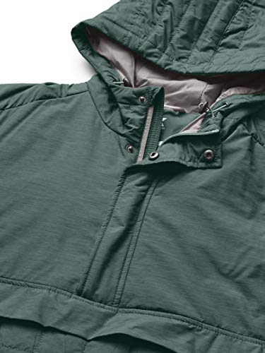 Cutter & Buck Herren Lightweight Primaloft Fill Rainier Half Zip Popover Jacket Alternativer Daunenmantel, Hunter Melange, Small