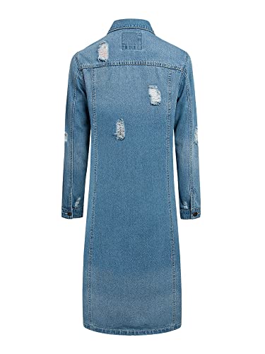 American Bazi Women's Destroyed Denim Jacket2