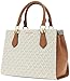 Michael Kors Marilyn Medium Satchel, Vanilla/Acorn