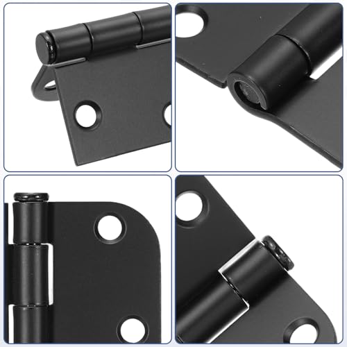 Charnière à roulement noir mat avec rayon de 1,5 cm robuste - 7