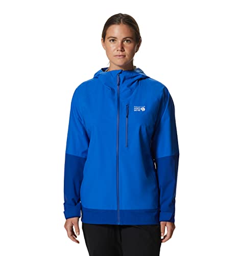 Image of Mountain Hardwear Women's Stretch Ozonic Jacket, Bright Island Blue, Radiant, XS