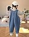 Overalls for Kids Toddler Girl Boy Basic Fall Bib Pants One Piece Suspender Overalls Adjustable Straps Jumpsuit Sleeveless Plain Romper Kids Fashion Outfit Clothes 2-3T Blue 02