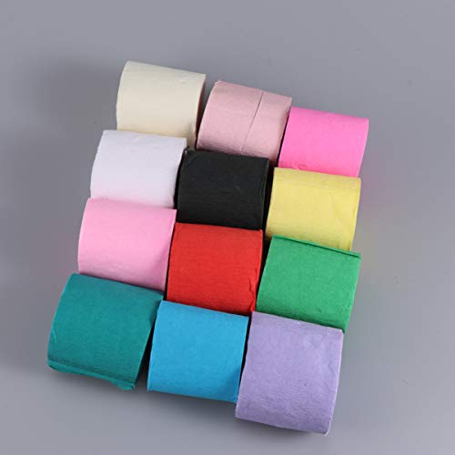 HEALLILY 12 rolos de papel crepe buquê de flores de papel para artesanato rolos de papel colorido pa