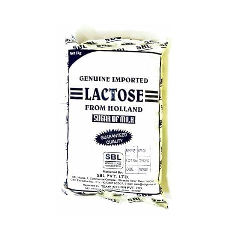 Buy LACTOSE SUGAR OF MILK 500 GM SBL Shophomeo® Online at Low Prices