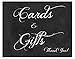 Chalkboard Look Wedding Sign Set on Heavy Cardstock, Includes Welcome to Our Wedding, Please Sign Our Guest Book, Cards and Gifts, and Please Take One