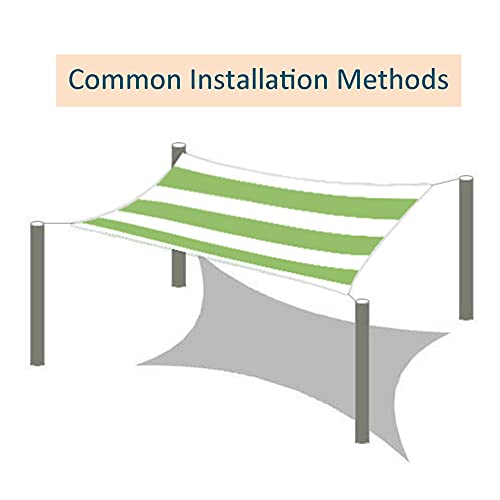 Voile ombrage vert 5x6m pour abriter les fleurs du potager - 6