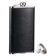 10oz Black Leather