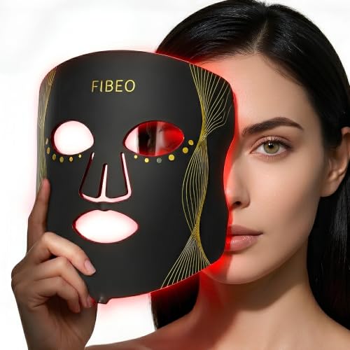 Image of LED Red Light Therapy Mask for Face, FDA-Cleared 630nm Red, 850nm Near-Infrared & 415nm Blue Light, 324 LED Chips, 3 Modes, 5 Intensity Levels, Remote Controller - At-Home Skin Care Device