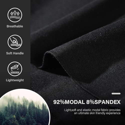 Arjen Kroos Underwear for Men 4 Pack Breathable Modal Boxer Briefs Silky Trunks4