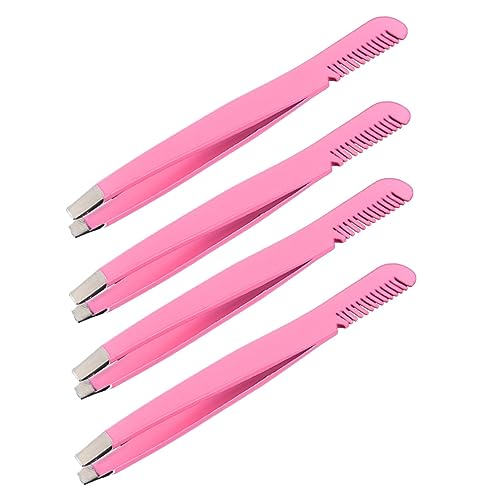 Pince à épiler sourcils acier inoxydable peigne poil incarné solution maquillage VICASKY 3 sets - 8