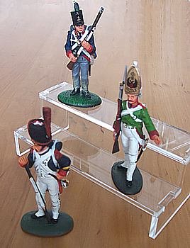 SORA Vitrine pour figurines de collection avec fond transparent