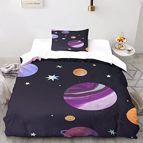 Parures de lit galaxie 3D microfibre de qualité supérieure