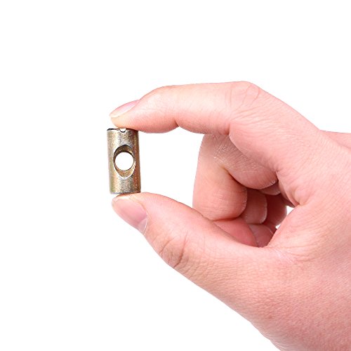 Hilitchi 20 Stück M6 Pozidriv-Schlitzmuttern, Kreuzdübeln, Schlitzmuttern für Möbel, Betten, Kinderbetten, Stühle – M6 x 20 mm