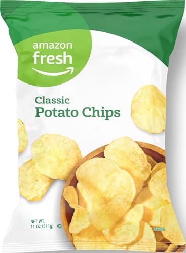 Amazon Fresh, Classic Potato Chips, 11 Oz...