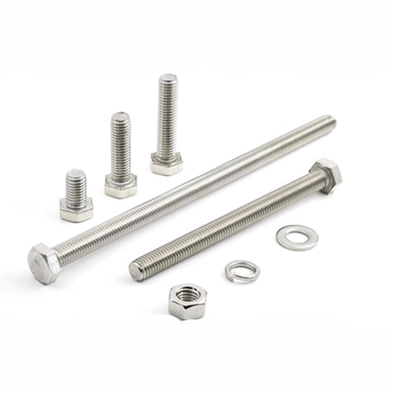 Generic M5 Hex Head Screw Sems Screws with Nut Hexagon Set Bolts Washer Length 6mm-50mm - (Dimensions: M5x40mm(6pcs))