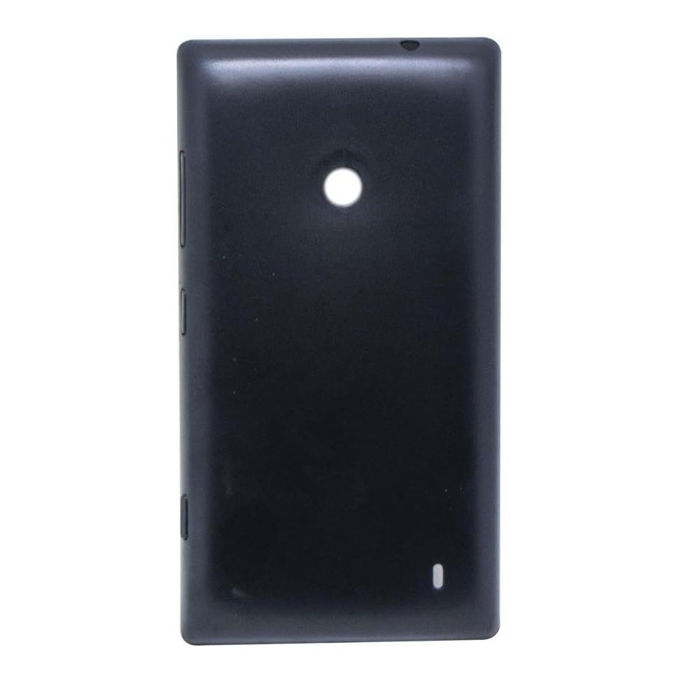 Compatible with Nokia 520 Replacement Back Body, Back Panel with On Off Volume External Button -Black