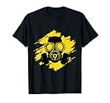 Gasmaske Symbol Gefahr Gift Logo Horror Halloween T-Shirt