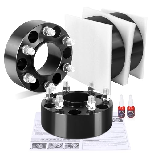 Richeer 2 inch 6x5.5 Wheel Spacer for 2019-2024 Ram 1500, 4 PCS 6x139.7mm Wheel Spacer with 14x1.5 Studs & 77.8mm Center Bore for 2019 2020 2021 2022 2023 2024 Ram 1500 - Thumbnail 7