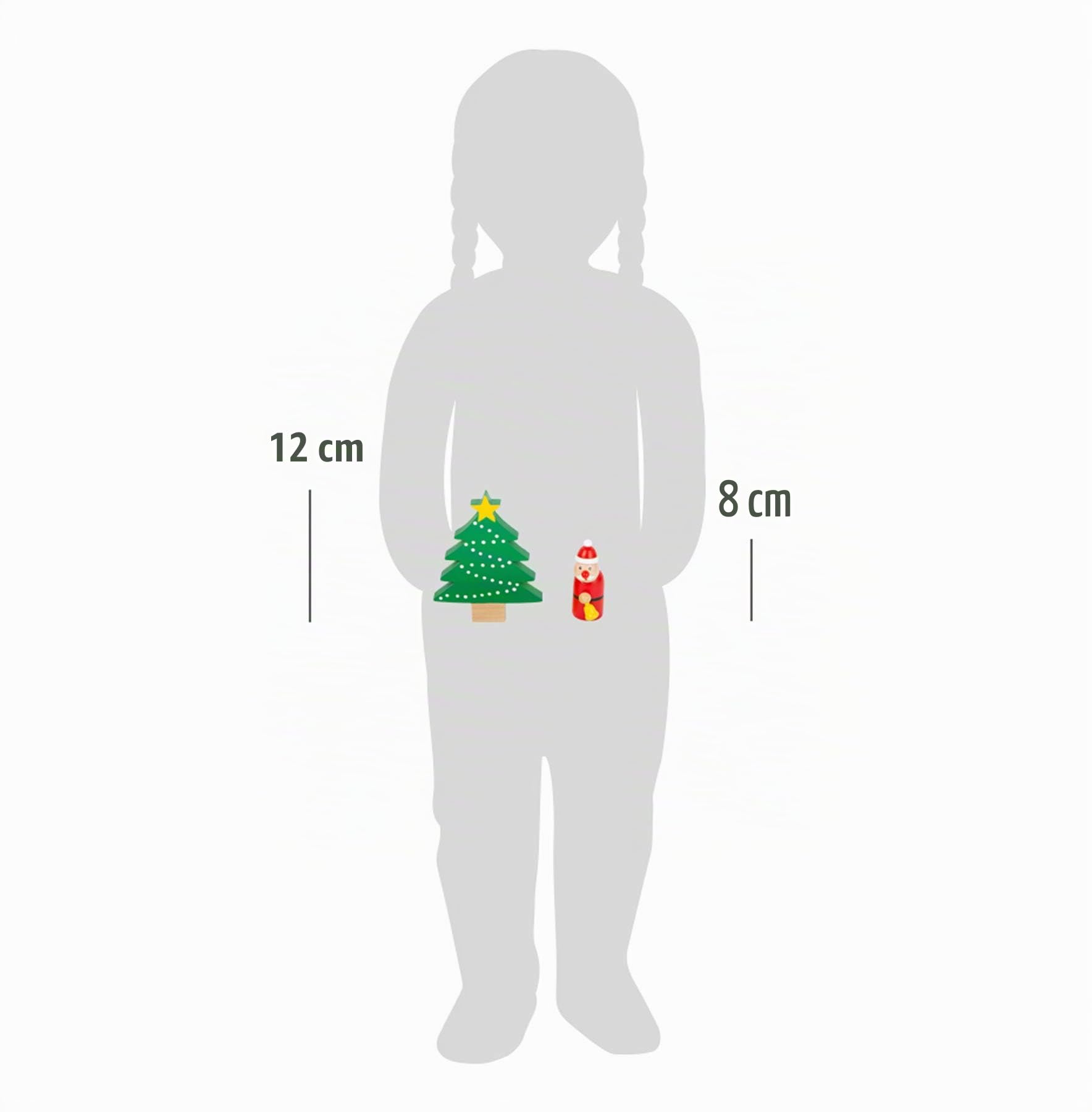 small foot Spielset Waldweihnacht der Tiere aus Holz, mit weihnachtlichen Spielfiguren, für Kinder ab 3 Jahren, 11749