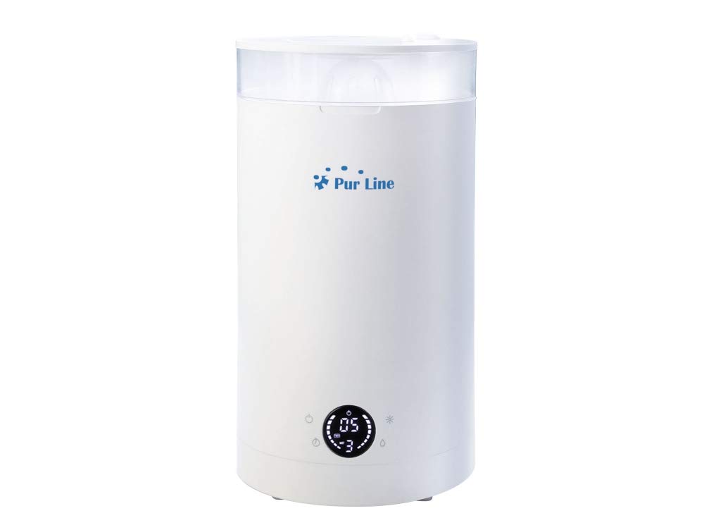 PUR LINE | Humidificador Ultrasónico 3L con Vapor Frío o Templado – Humidificador 27W con Panel Táctil, Temporizador y Apagado Automático, de Aire Silencioso para Dormitorio, Bebé y Hogar