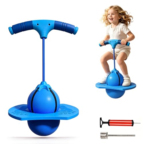 Viechoes Pelota Saltarina con Mango para Niños y Adultos, Balón de Salto Equilibrado, Juguete de Divertida Pelota de Equilibrio Saltarín para Jardín y Salón, Pelota Saltarina De Equilibrio