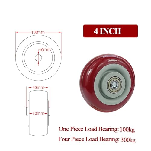 Roulettes robustes en PVC durables pour machine industrielle