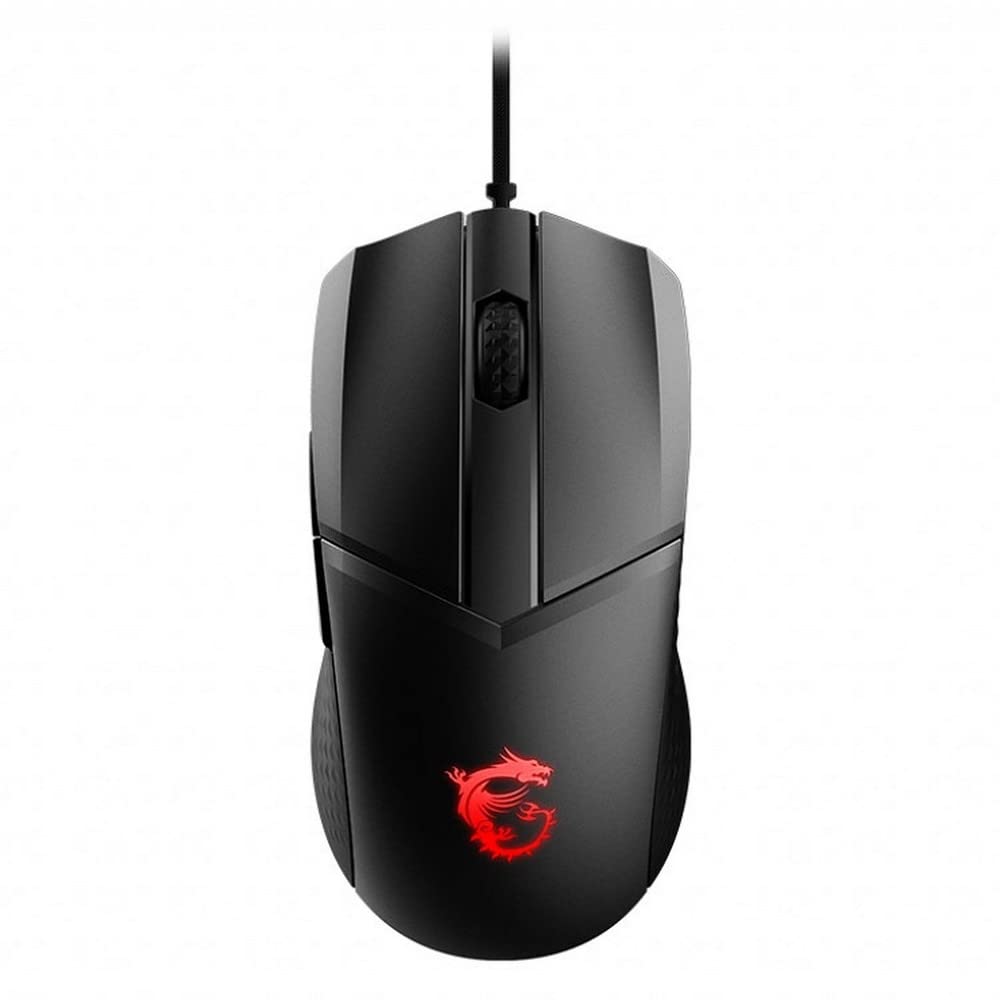 Clutch GM41 Lightweight V2 Wired Gaming Mouse: USB 2.0, PixArt PMW-3389 Optical Sensor, 16000 DPI, 6 Programmable Buttons, RGB, 60 million Clicks Switch Durability - Black