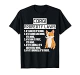 Photo Gallery corgi proprietà leggi divertente cane maglietta Photo Gallery corgi proprietà leggi divertente cane maglietta