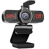 Computer Camera with Microphone,LarmTek 1080P Webcam with Webcam Cover Compatible with Mac OS Windows Laptop PC Desktop,HD Webcam for Live Streaming Gaming Calling Video Conferencing