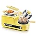 JDKC- Waffeleisen 304 Rostfreier Stahl Toaster Antihaft Bratpfanne Dampfgarer Kochen 6 Toasten Von Einstellungen Variable Bräunungssteuerung High-Lift-Funktion Sandwich paninitoaster