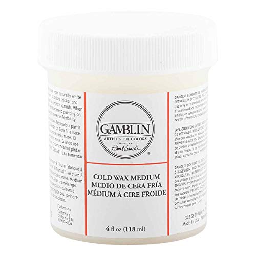 cold wax medium - Gamblin Artist Colors Cold Wax Oil Painting Medium Clear 4oz jar