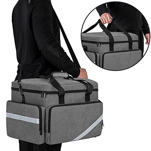 Bolsa médica con ruedas y divisores para enfermeras y profesionales de primeros auxilios 6
