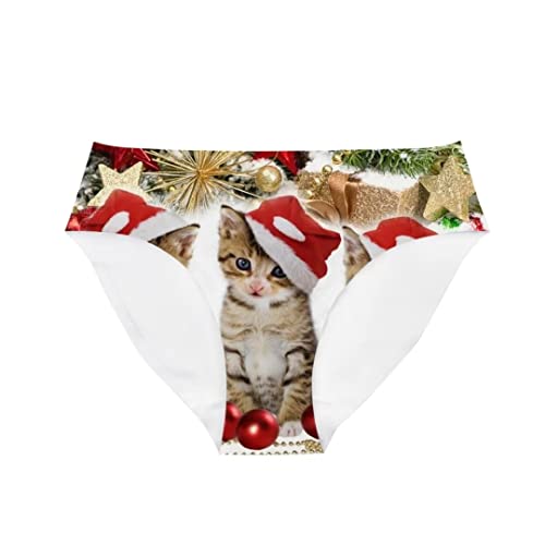 Image of Dellukee Sexy Women Underwear Briefs Breathable Hipster Panty White Alpaca Print