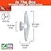 TOGGLER Toggle TA Hollow-Door Anchor, Polypropylene, Made in US,1/8