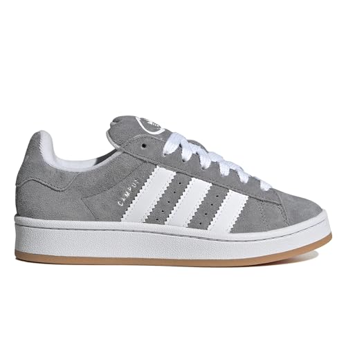 Image of Adidas Campus 00S J 3-Stripes 60S Retro Contrast Trainers (Gray White, US 7)