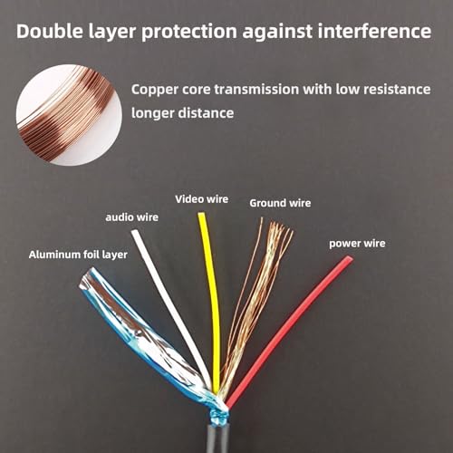Image of 3M /9.84FT 4-pin Dash cam Rearview Camera Extension Cable Male to Female Connector,Backup Camera Extension Cable Anti-Interference, Compatible with Most Dash Cameras