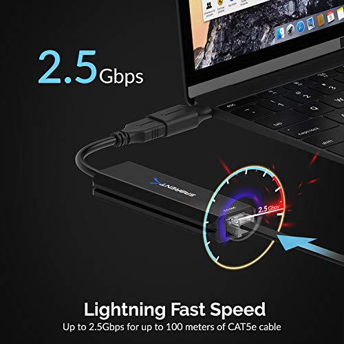 Image of SABRENT USB Type-A or Type-C to 2.5 Gigabit Ethernet Adapter 10 /100 /1000 /2500 (NT-S25G)