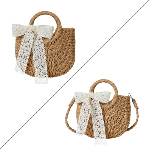 Womens straw crossbody bag Woven Beach Bag Shoulder Bags Top Handle Satchel Handbag Purse for Summer2